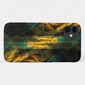 Das Auge des Dschungels Abstrakte Kunst Case-Mate iPhone Hülle (Rückseite (Horizontal))