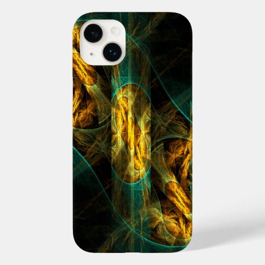 Das Auge des Dschungels Abstrakte Kunst Case-Mate iPhone Hülle (Rückseite)