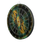 Das Auge des Dschungels Abstrakte Kunst Dartscheibe (Vorderseite rechts)