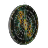 Das Auge des Dschungels Abstrakte Kunst Dartscheibe (Vorderseite Links)