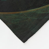 Das Auge des Dschungels Abstrakte Kunst Fleecedecke (Ecke)