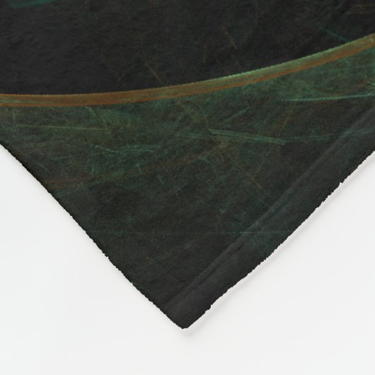 Das Auge des Dschungels Abstrakte Kunst Fleecedecke (Ecke)