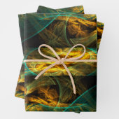 Das Auge des Dschungels Abstrakte Kunst Geschenkpapier Set (Beispiel)