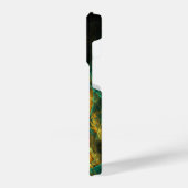 Das Auge des Dschungels Abstrakte Kunst iPhone Hülle (Linke Seite)