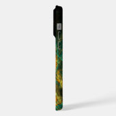 Das Auge des Dschungels Abstrakte Kunst iPhone Hülle (Linke Seite)