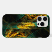 Das Auge des Dschungels Abstrakte Kunst iPhone Hülle (Rückseite (Horizontal))