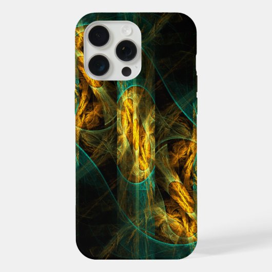 Das Auge des Dschungels Abstrakte Kunst iPhone Hülle (Rückseite)