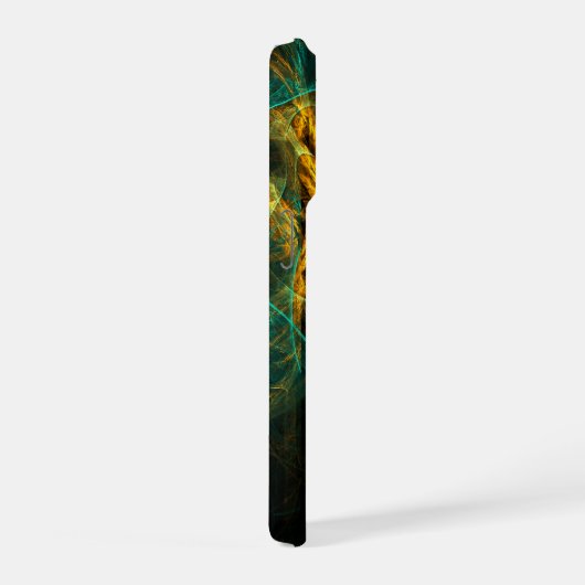 Das Auge des Dschungels Abstrakte Kunst iPhone Hülle (Rechte Seite)