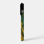 Das Auge des Dschungels Abstrakte Kunst iPhone Hülle (Linke Seite)