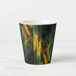 Das Auge des Dschungels Abstrakte Kunst Milchtasse
