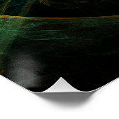 Das Auge des Dschungels Abstrakte Kunst Poster (Ecke)