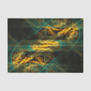 Das Auge des Dschungels Abstrakte Kunst Seidenpapier