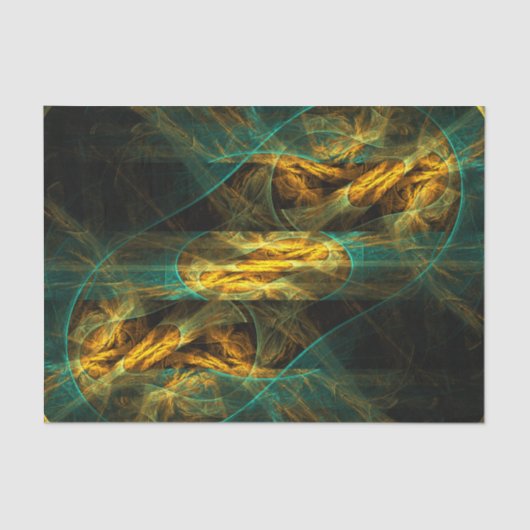 Das Auge des Dschungels Abstrakte Kunst Seidenpapier (Vorderseite)