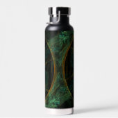 Das Auge des Dschungels Abstrakte Kunst Trinkflasche (Rechts)