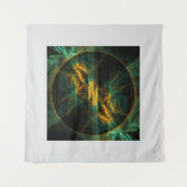 Das Auge des Dschungels Abstrakte Kunst Wandteppich (Vorderseite)