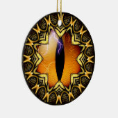 Das Auge des goldenen Drachen Keramik Ornament (Rechts)