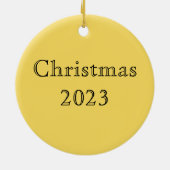 Das Auge des goldenen Drachen Keramik Ornament (Hinten)