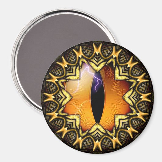 Das Auge des goldenen Drachen Magnet (Vorderseite/Rückseite)