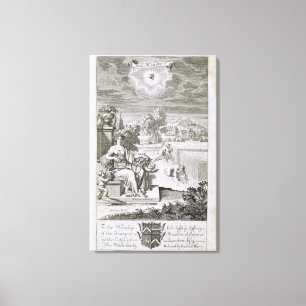 Das Auge des Gottes passt die Ernte, Illustration Leinwanddruck