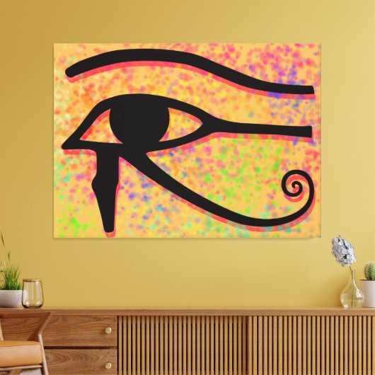 Das Auge des Horus Leinwanddruck (Insitu (Wohnzimmer))