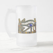 Das Auge des Horus Mattglas Bierglas (Links)