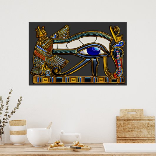 Das Auge des Horus Poster (Küche)