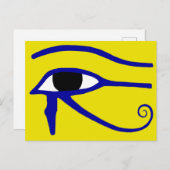Das Auge des Horus Postkarte (Vorne/Hinten)
