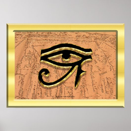 Das Auge des Horus Print Poster (Vorne)