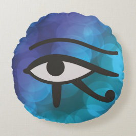 Das Auge des Horus. Rundes Kissen