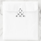 Das Auge des Horusmusters Dreieckiger Aufkleber (Tasche)