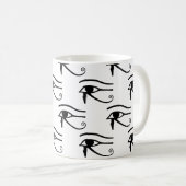 Das Auge des Horusmusters Kaffeetasse (VorderseiteRechts)