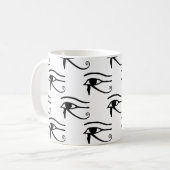 Das Auge des Horusmusters Kaffeetasse (Vorderseite Links)