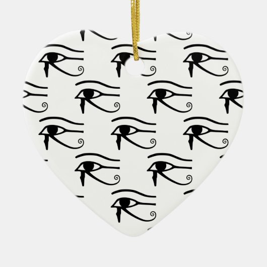 Das Auge des Horusmusters Keramik Ornament (Vorne)