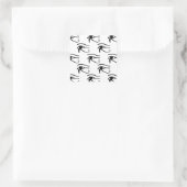 Das Auge des Horusmusters Quadratischer Aufkleber (Tasche)