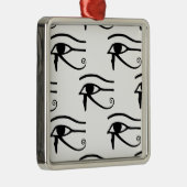 Das Auge des Horusmusters Silbernes Ornament (Rechts)