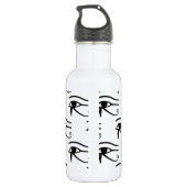 Das Auge des Horusmusters Trinkflasche (Rückseite)