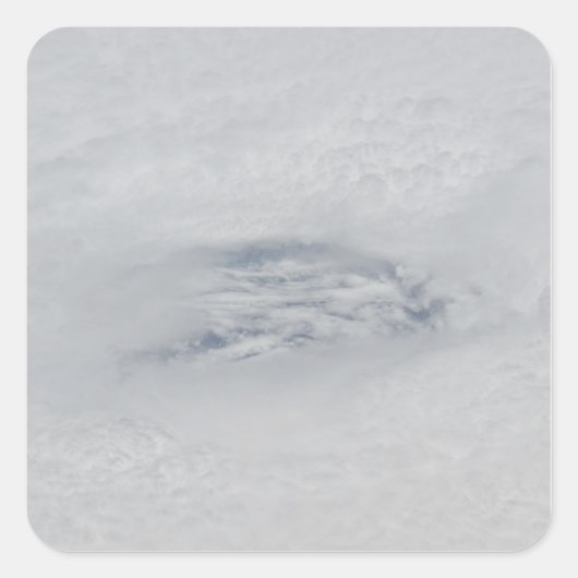 Das Auge des Hurrikans BIll Quadratischer Aufkleber (Vorderseite)