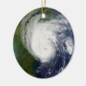 Das Auge des Hurrikans Isabel September 18 2003 Keramikornament (Links)
