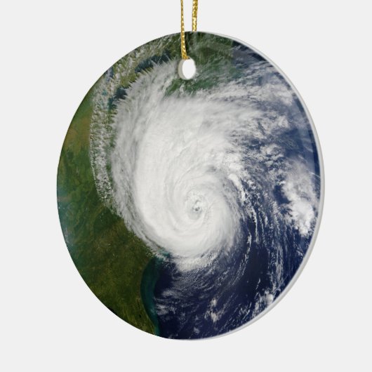 Das Auge des Hurrikans Isabel September 18 2003 Keramikornament (Links)
