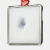 Das Auge des Hurrikans Rita Ornament Aus Metall (Links)