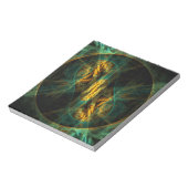 Das Auge des Jungle Abstrakt Art Notepad Notizblock (Rotiert)