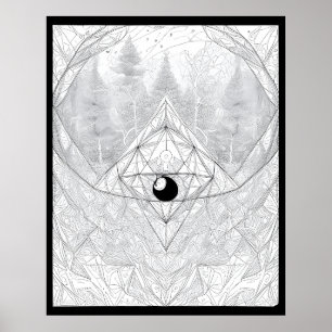 Das Auge des Kosmischen Waldes Poster