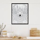 Das Auge des Kosmischen Waldes Poster (Küche)
