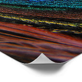 Das Auge des Pfauenfeders Nah-up Poster (Ecke)