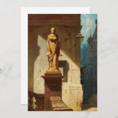 Das Auge des Rechts, Gerechtigkeit von Carl Spitzw Dankeskarte (Vorne/Hinten)