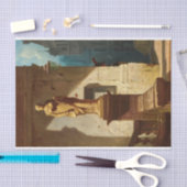 Das Auge des Rechts, Gerechtigkeit von Carl Spitzw Seidenpapier (Handwerk)