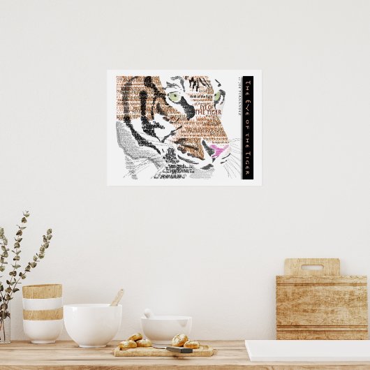 Das Auge des Tigers Poster (Küche)