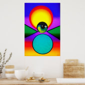 Das Auge Drop Ken Gage Psychedelic Art Poster (Küche)