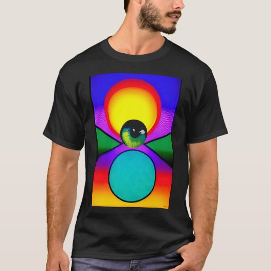 Das Auge Drop Ken Gage Psychedelic Art T-Shirt (Vorderseite)