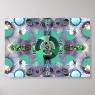 Das Auge eines Flieges während der Visionen Poster